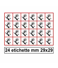 Etichette autoadesive 'pericolo ambiente'