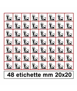 Etichette autoadesive 'pericolo ambiente'