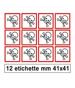 Etichette autoadesive 'tossico'