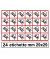 Etichette autoadesive 'tossico'