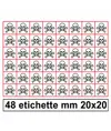 Etichette autoadesive 'tossico'