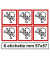 Etichette autoadesive 'tossico'