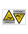 Etichette autoadesivo 'corrosivo'