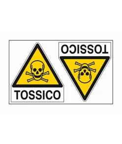 Etichette autoadesivo 'tossico'