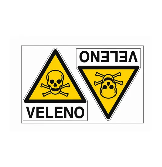 Etichette autoadesivo 'veleno'