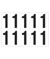 Etichette con numeri e lettere