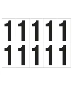 Etichette con numeri e lettere