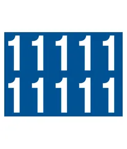 Etichette con numeri e lettere