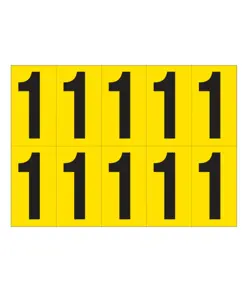 Etichette con numeri e lettere