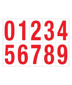 Etichette con numeri e lettere