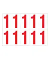 Etichette con numeri e lettere