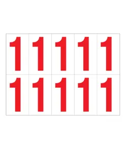 Etichette con numeri e lettere