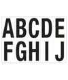 Etichette con numeri e lettere