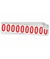 fogli adesivi da 10 etichette 34x60mm  con numeri e lettere