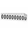 fogli adesivi da 10 etichette 34x60mm  con numeri e lettere
