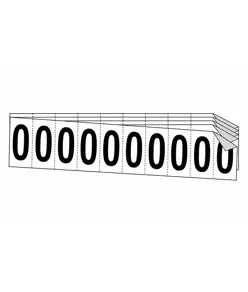 fogli adesivi da 10 etichette 34x60mm  con numeri e lettere