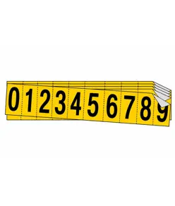 fogli adesivi da 10 etichette 34x60mm  con numeri e lettere