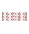 fogli adesivi da 30 etichette 16x24mm  con numeri e lettere