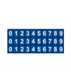 fogli adesivi da 30 etichette 16x24mm  con numeri e lettere
