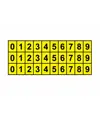fogli adesivi da 30 etichette 24x34mm  con numeri e lettere