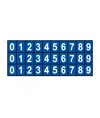 fogli adesivi da 30 etichette 24x34mm  con numeri e lettere
