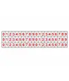 fogli adesivi da 60 etichette 10x15mm  con numeri e lettere