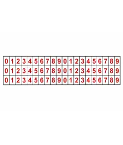 fogli adesivi da 60 etichette 10x15mm  con numeri e lettere