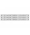 fogli adesivi da 60 etichette 10x15mm  con numeri e lettere