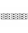 fogli adesivi da 60 etichette 6x10mm  con numeri e lettere