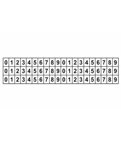 fogli adesivi da 60 etichette 6x10mm  con numeri e lettere