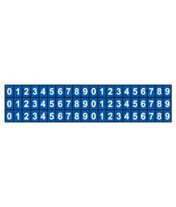 fogli adesivi da 60 etichette 6x10mm  con numeri e lettere