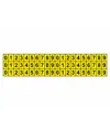 fogli adesivi da 60 etichette 6x10mm  con numeri e lettere
