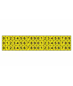fogli adesivi da 60 etichette 10x15mm  con numeri e lettere