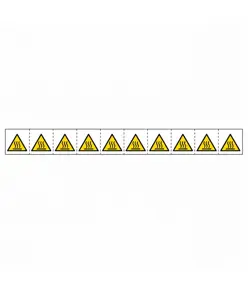 fogli da 10 etichette adesive  Pericolo superficie calda