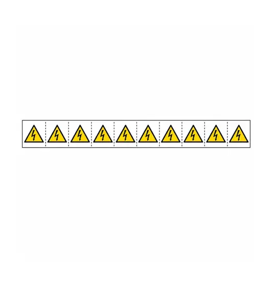 fogli da 10 etichette adesive  Tensione elettrica EN ISO 7010