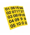 fogli di adesivi con numeri consecutivi da 01 a 99