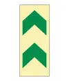 freccia da pavimento fotoluminescenti