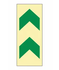 freccia da pavimento fotoluminescenti