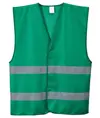 Gilet con bande rifrangenti in poliestere