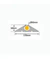 Guaina passacavo flessibile con canale da 4 cm