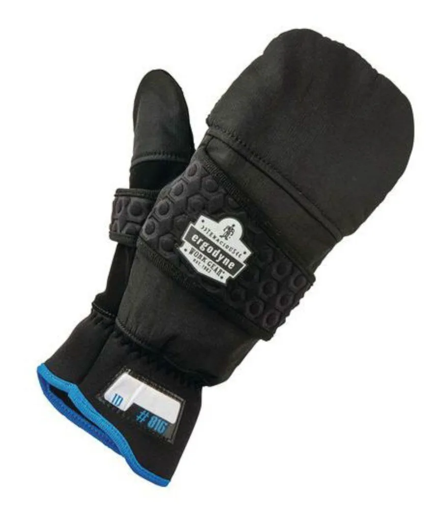 Guanti da lavoro termici Proflex 816, Protezione antifreddo - palmo antiscivolo - fascia riflettente