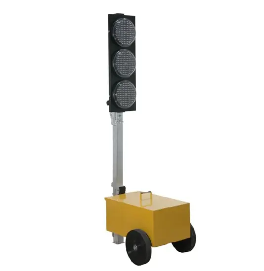 Impianto semaforico mobile a led  da cantiere
