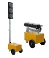 Impianto semaforico mobile a led  da cantiere