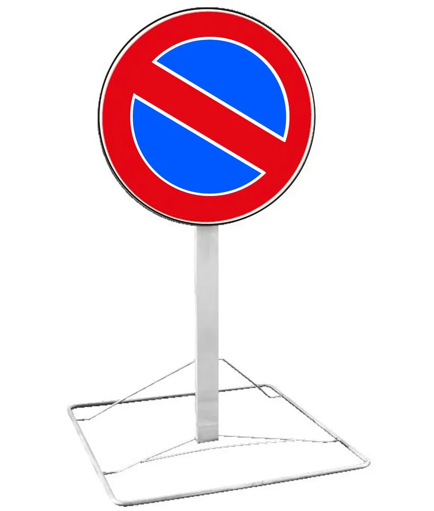 Kit cavalletto con disco, a 60 cm dal suolo - conforme al C.d.S.