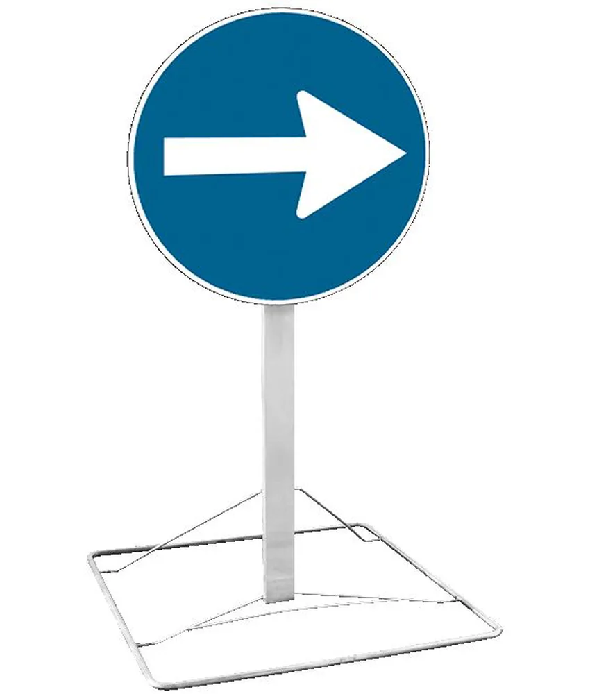 Kit cavalletto con disco girevole, a 60 cm dal suolo - conforme al C.d.S.