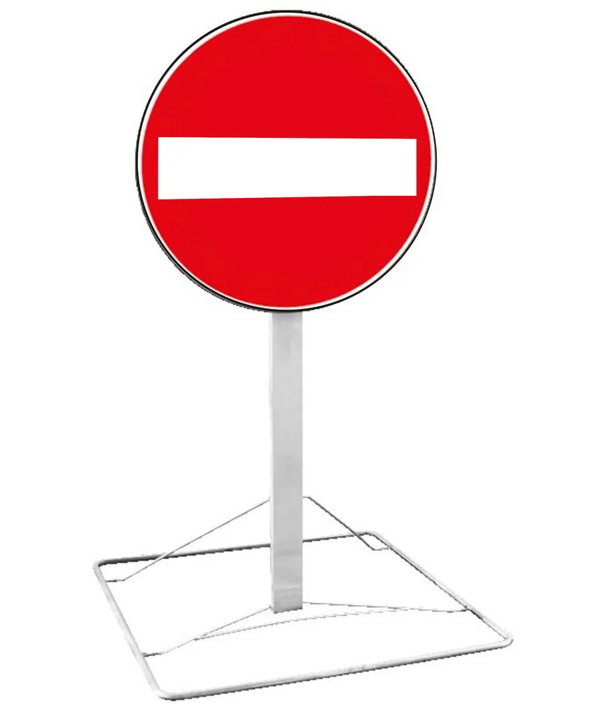 Kit cavalletto con disco, a 60 cm dal suolo - conforme al C.d.S.