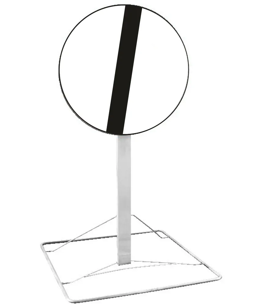 Kit cavalletto con disco, a 60 cm dal suolo - conforme al C.d.S.