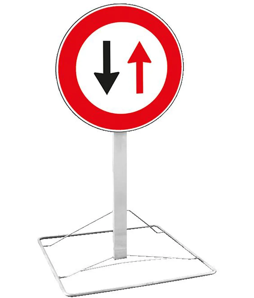 Kit cavalletto con disco, a 60 cm dal suolo - conforme al C.d.S.