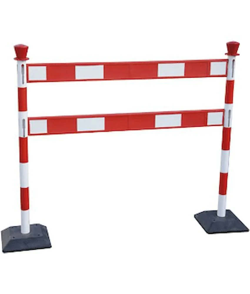 Kit per barriera componibile, 2 colonnine pvc + 2 barre