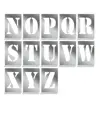 Kit stencil in alluminio con lettere dalla N alla Z